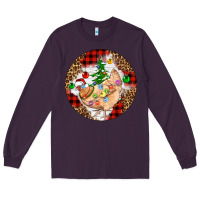 Plum Christmas chicken Long Sleeve Tee - Artiststas
