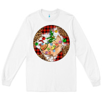 White Christmas chicken Long Sleeve Tee - Artiststas