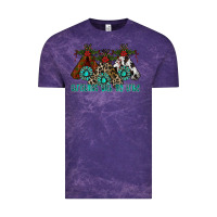 Cloud Purple Christmas With Tribe Vintage Tee - CowhideDigitalArt