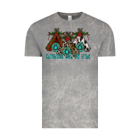 Cloud Rock Christmas With Tribe Vintage Tee - CowhideDigitalArt