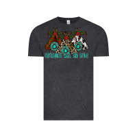 Vintage Black Christmas With Tribe Vintage Tee - CowhideDigitalArt