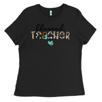 Black blessed teacher Ladies Tee - CowhideDigitalArt
