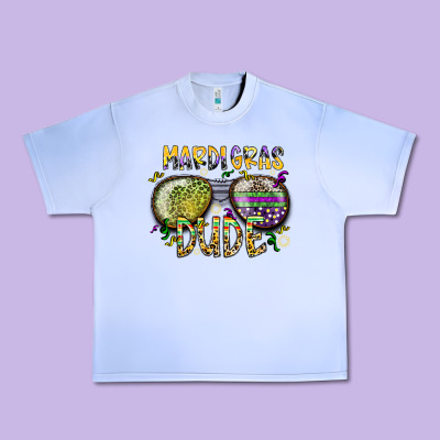 Mardi Gras Dude Urban Heavy Tee Designed By Sublimationcraftshop