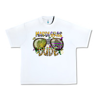 White mardi gras dude Urban Heavy Tee - SublimationCraftShop