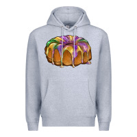 Heather Grey king cake Premium Hoodie - BarkalooDesign
