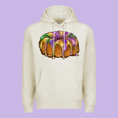 King Cake Premium Hoodie Designed By Barkaloodesign