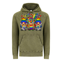 Vintage Olive lgbtq gnome Vintage Hoodie - BarkalooDesign