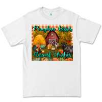 White pumpkin kisses harvest wishes tumbler Premium Tee - BundleAndBundleShop