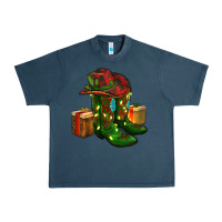 Midnight Navy cowboy hat with boots christmas Urban Heavy Tee - RanaPortraitStore