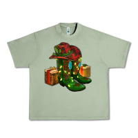 Oil Green cowboy hat with boots christmas Urban Heavy Tee - RanaPortraitStore