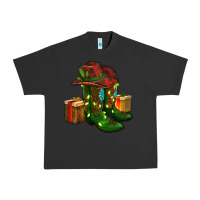 Cowboy Hat With Boots Christmas Urban Heavy Tee | Teevron
