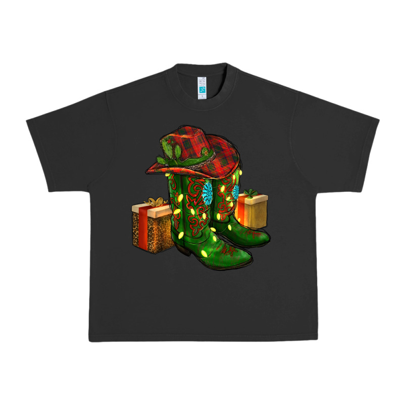 Cowboy Hat With Boots Christmas Urban Heavy Tee by RanaPortraitStore | Teevron