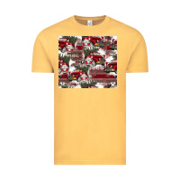 Vintage Mustard vintage christmas car pattern Vintage Tee - CowhideDigitalArt