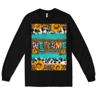 Black Welcome fall Long Sleeve Tee - Artiststas