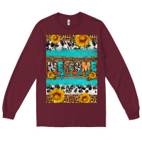 Burgundy Welcome fall Long Sleeve Tee - Artiststas
