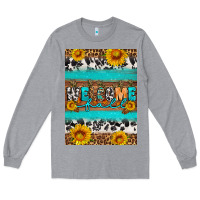 Heather Grey Welcome fall Long Sleeve Tee - Artiststas