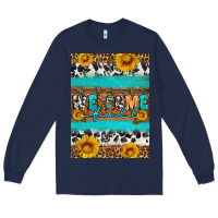 Navy Welcome fall Long Sleeve Tee - Artiststas