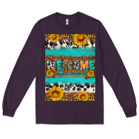 Plum Welcome fall Long Sleeve Tee - Artiststas
