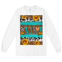 White Welcome fall Long Sleeve Tee - Artiststas