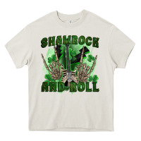 Cream shamrock and roll Heavy Core Tee - FaDigitalArtStudio