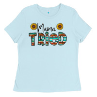 Baby Blue mama tried Ladies Tee - CowhideDigitalArt
