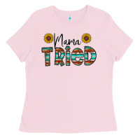 Bubblegum Pink mama tried Ladies Tee - CowhideDigitalArt