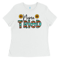 White mama tried Ladies Tee - CowhideDigitalArt