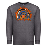 Charcoal Heather Basketball Rainbow Premium Sweatshirt - RanaPortraitStore