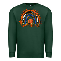 Sports Green Basketball Rainbow Premium Sweatshirt - RanaPortraitStore