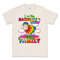 Natural I am the rainbow sheep of the family Classic Tee - FaDigitalArtStudio