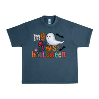 Midnight Navy My 1st Halloween Urban Heavy Tee - CowhideDigitalArt