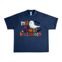 Navy My 1st Halloween Urban Heavy Tee - CowhideDigitalArt