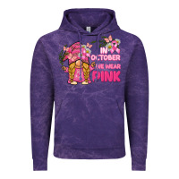 Cloud Purple in october we wear pink gnome Vintage Hoodie - BarkalooDesign