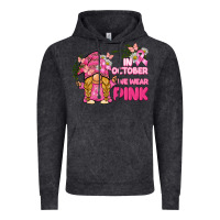 Vintage Black in october we wear pink gnome Vintage Hoodie - BarkalooDesign