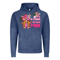 Vintage Denim in october we wear pink gnome Vintage Hoodie - BarkalooDesign