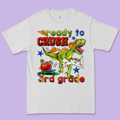 Ready To Crush 3rd Grade Premium Tee Designed By Bundleandbundleshop