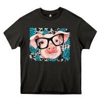 Asphalt gemstone and cowhide pig Heavy Core Tee - RanaPortraitStore