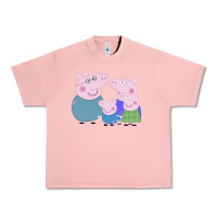 Salmon peppa pig family Urban Heavy Tee - artisFamous