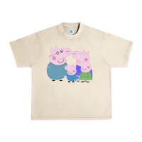 Sandshell peppa pig family Urban Heavy Tee - artisFamous