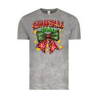 Cloud Rock festive holiday bow design Vintage Tee - CowhideDigitalArt