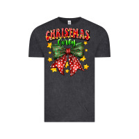 Vintage Black festive holiday bow design Vintage Tee - CowhideDigitalArt