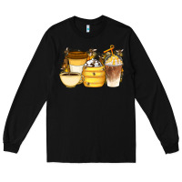 Black Bee Honey Coffee Cups Long Sleeve Tee - Artiststas