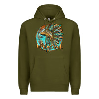 Army Green wild soul Premium Hoodie - BarkalooDesign