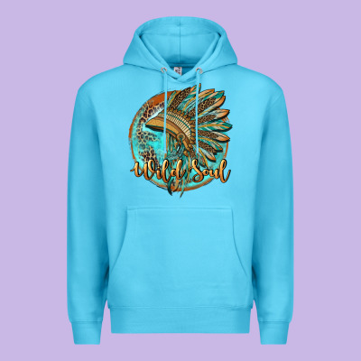 Wild Soul Premium Hoodie Designed By Barkaloodesign