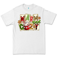 White warm and cozy hot cocoa Premium Tee - FaDigitalArtStudio