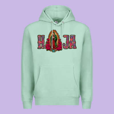 Hija Lady Of Guadalupe Premium Hoodie Designed By Jasminsmagicworld