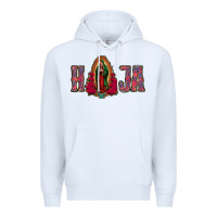White Hija Lady Of Guadalupe Premium Hoodie - Jasminsmagicworld