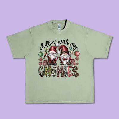Chillin With My Gnomies Urban Heavy Tee Designed By Cowhidedigitalart