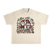 Sandshell Chillin With My Gnomies Urban Heavy Tee - CowhideDigitalArt