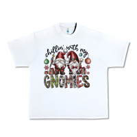 White Chillin With My Gnomies Urban Heavy Tee - CowhideDigitalArt